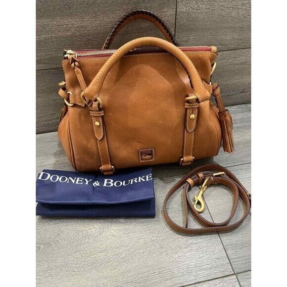 Dooney & Bourke Florentine Leather Small Satchel Natural B000551 - Picture 2 of 12